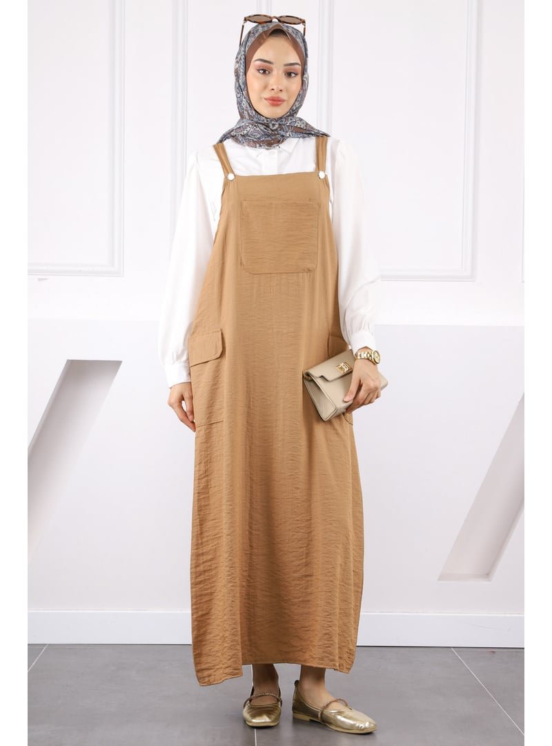 İmaj Butik Camel Gömlek Kombinli Jile