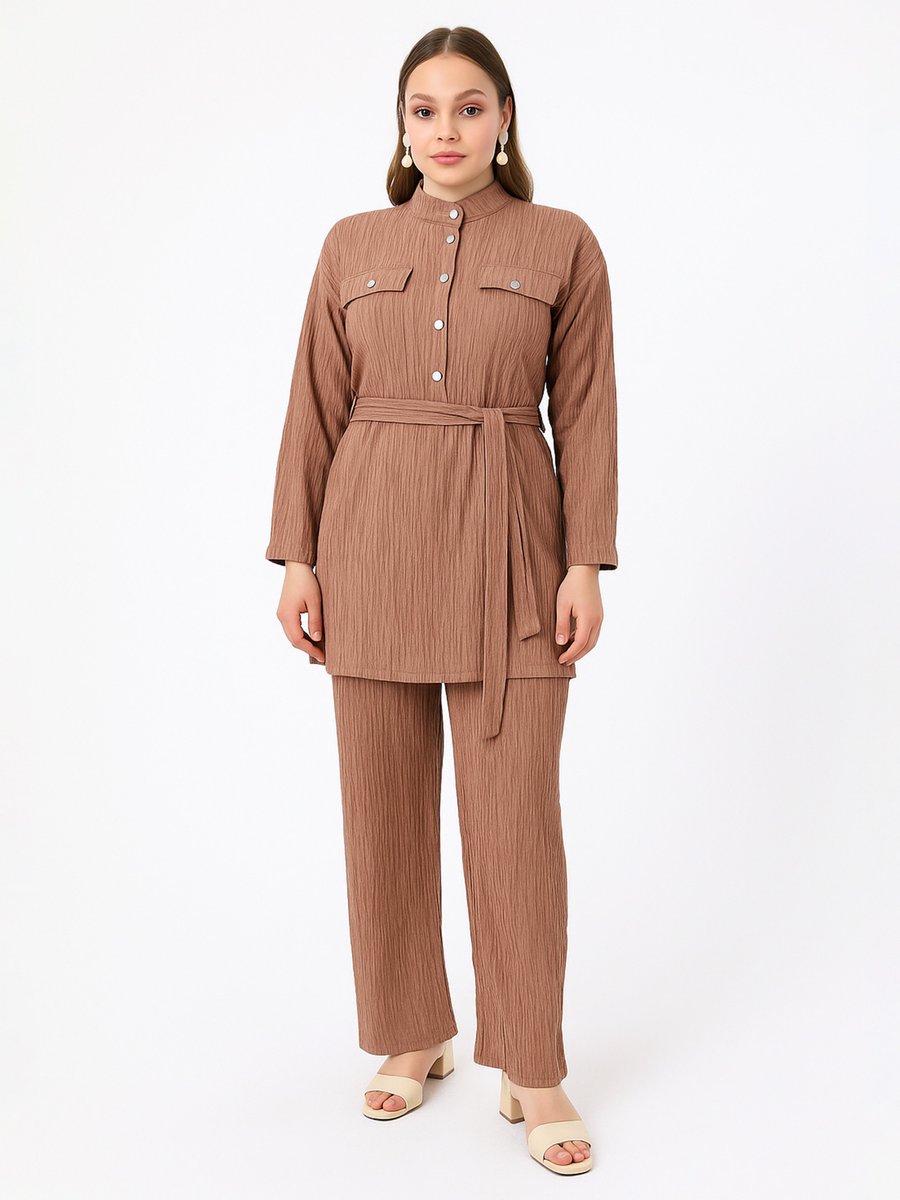 Moda Gazel Bej Takım