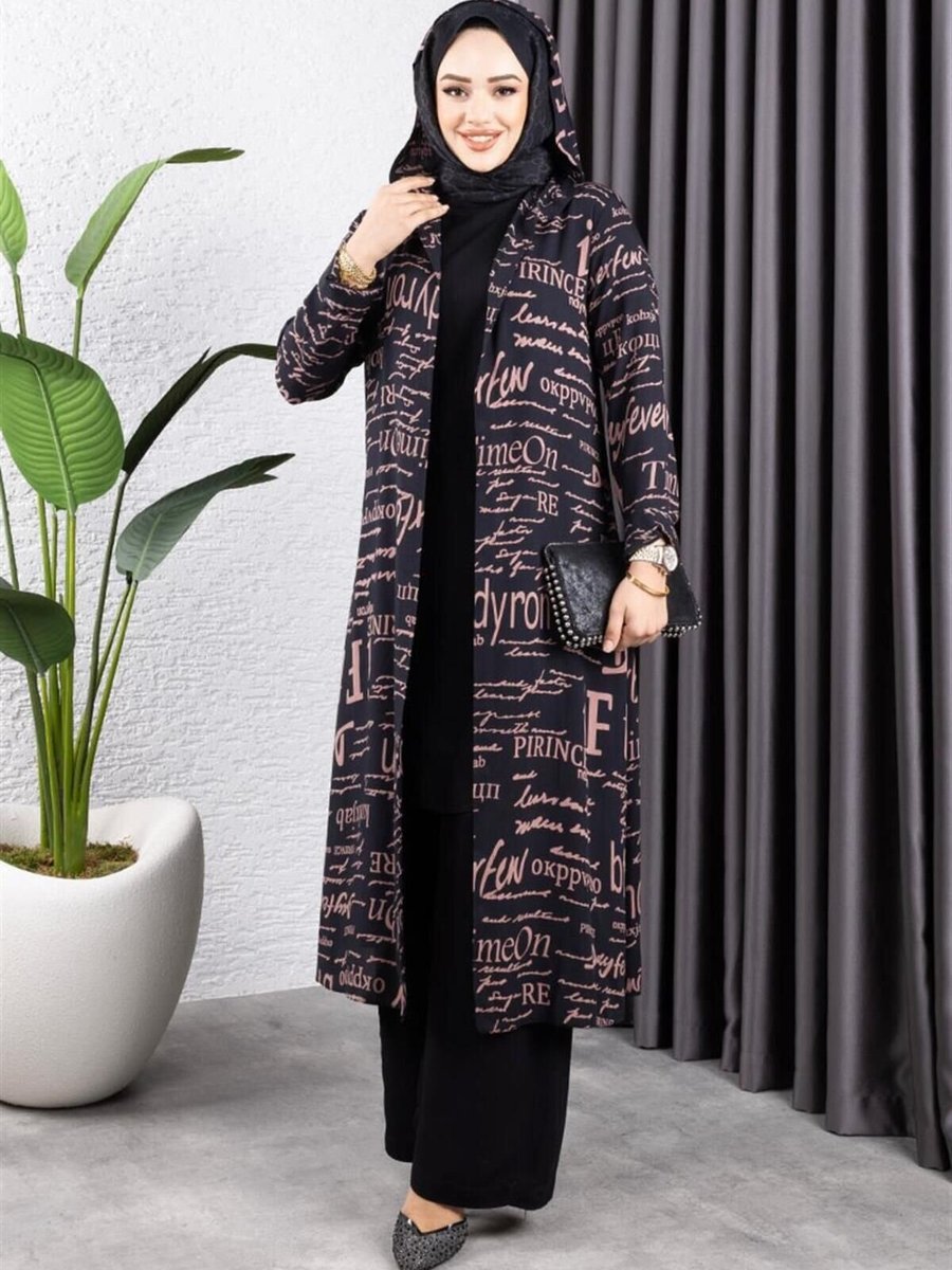 Mec Fashion Vizon Yazılı Üçlü Takım