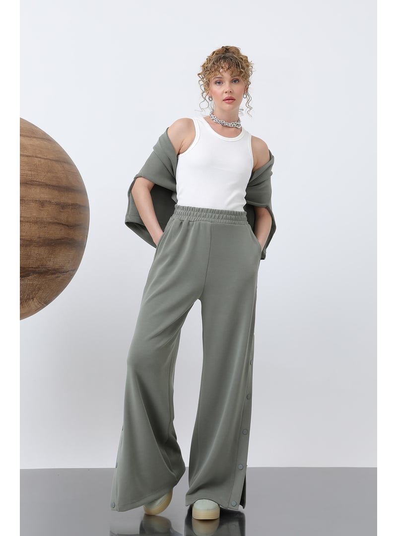 Podyumplus 32157pnt Yanlar Çıt Detaylı Pantolon