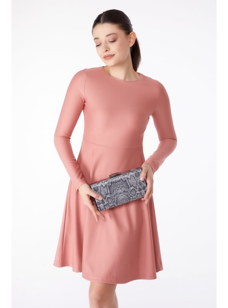 Tofisa Gül Mini Abiye Elbise