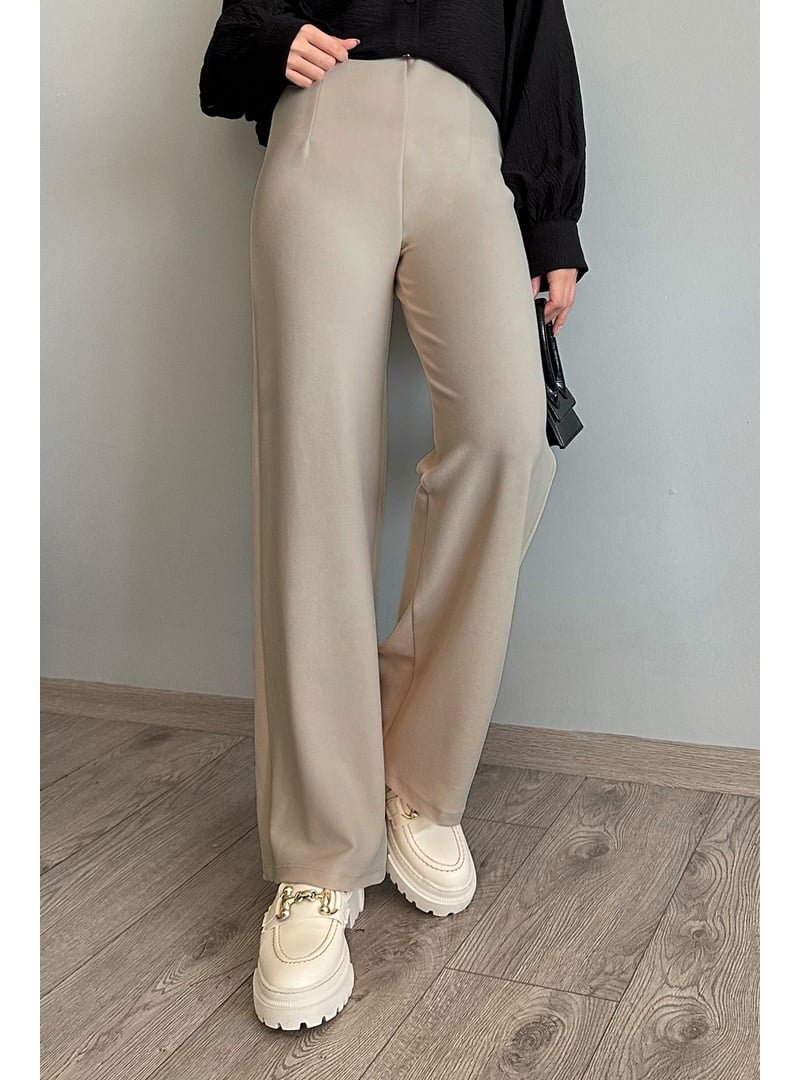 InStyle Pensli Palazzo Bej Pantolon