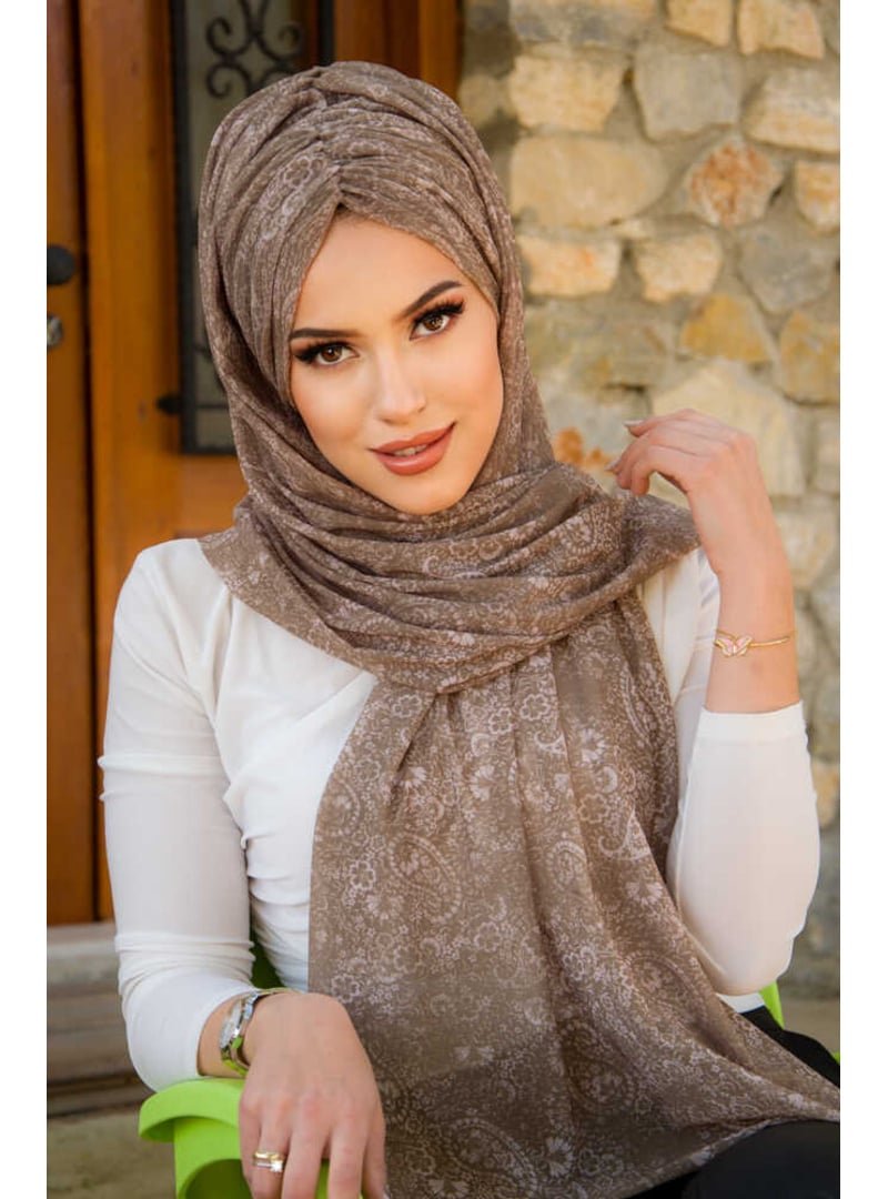 AİŞE TESETTÜR Retro Desen Hazır Şal