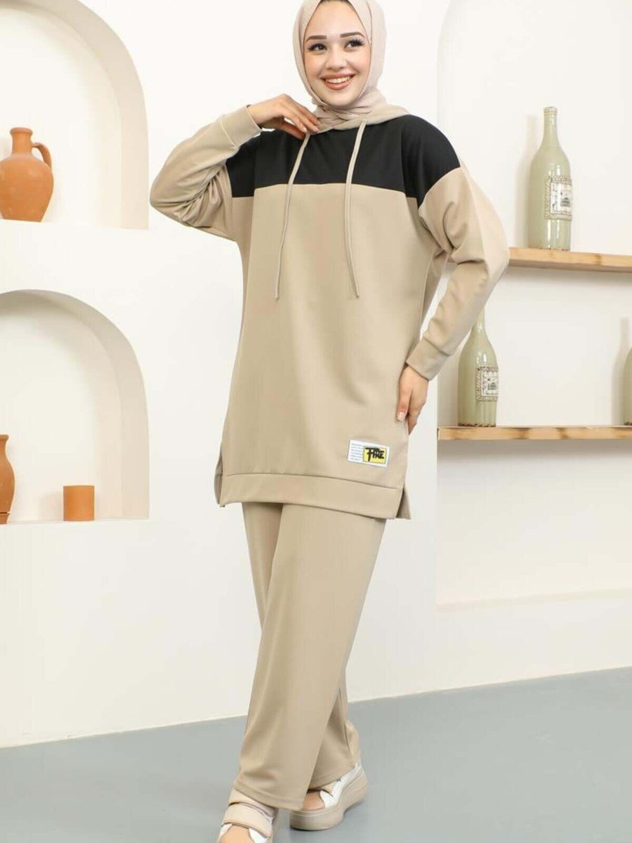 Mec Fashion Vizon Kapüşonlu Spor İkili Takım