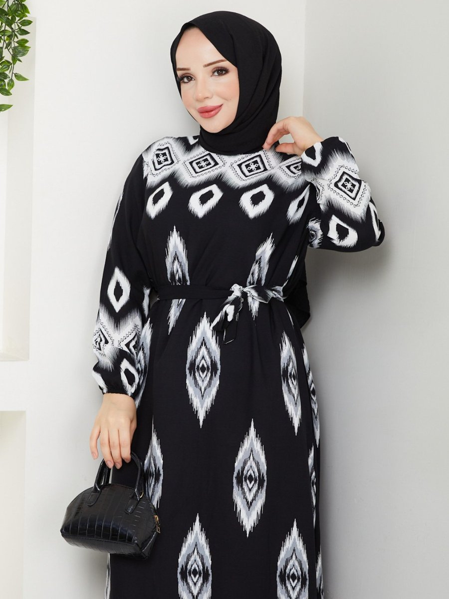 DEDEMAX Siyah Elbise