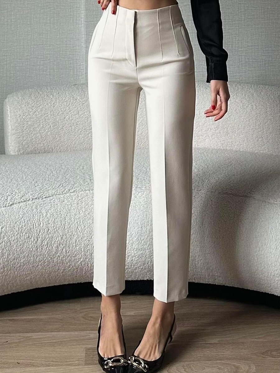 Moda cameo Taş Yüksek Bel Fletolu Pantolon
