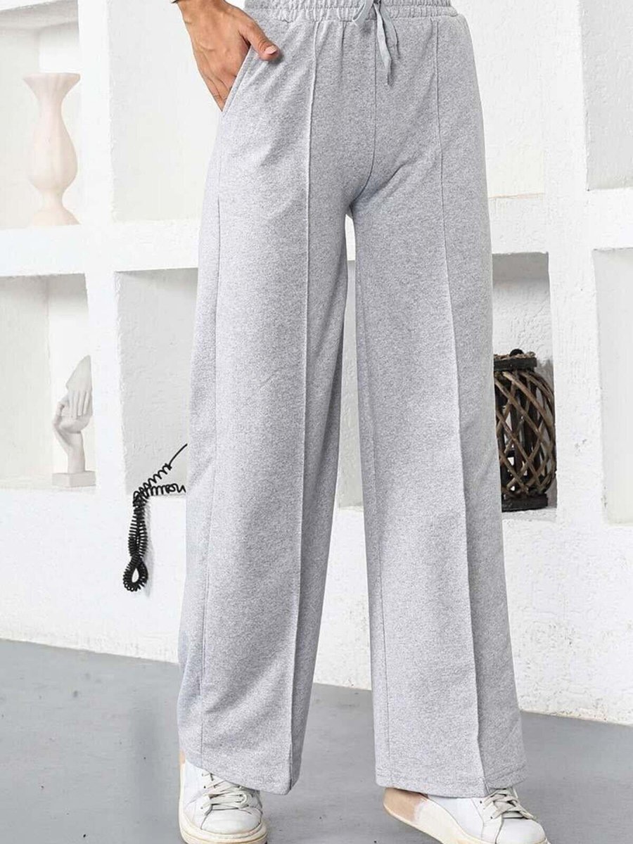 Mec Fashion Gri Yüksek Bel Pantolon