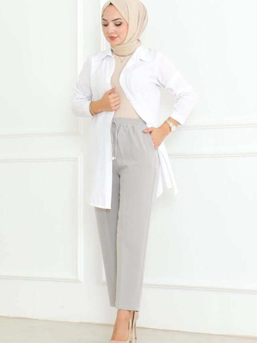 Mec Fashion Gri Havuç Model Pantolon