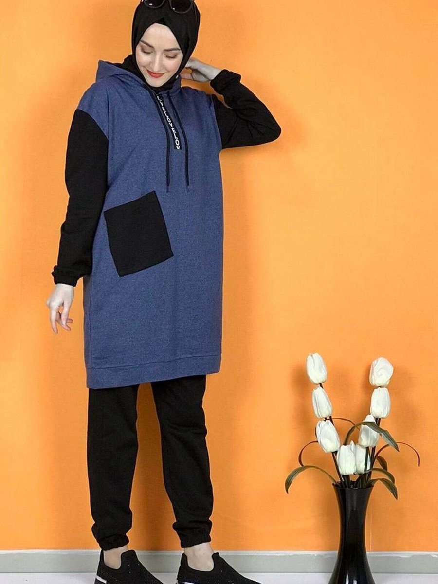 Mec Fashion İndigo İkili Eşofman Takım