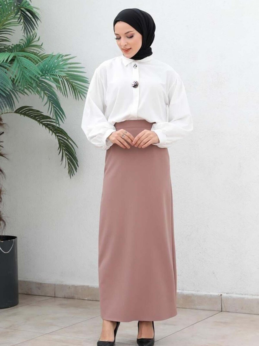Mec Fashion Vizon Uzun Kalem Etek