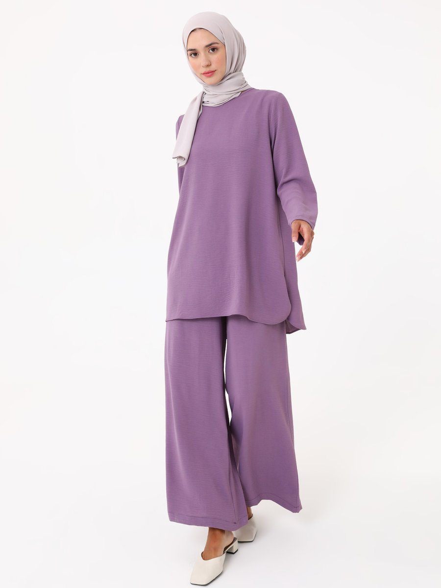Refka Mor Aerobin Tunik Pantolon İkili Takım