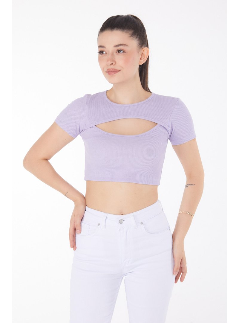 Tofisa Lila Lıla Crop