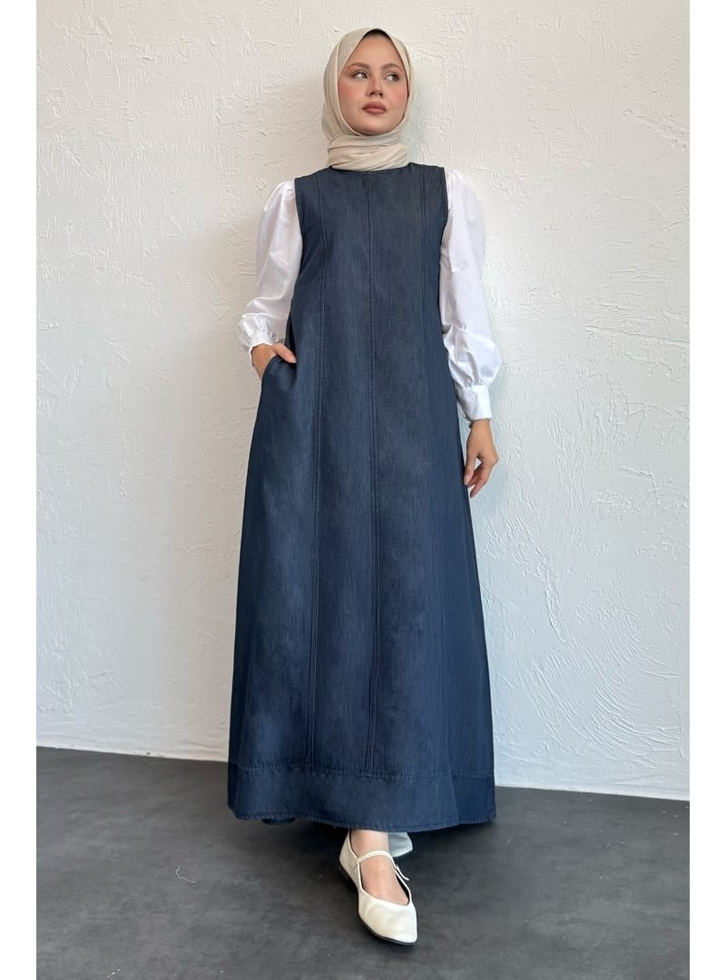InStyle Salaş Mavi Kot Jile Elbise