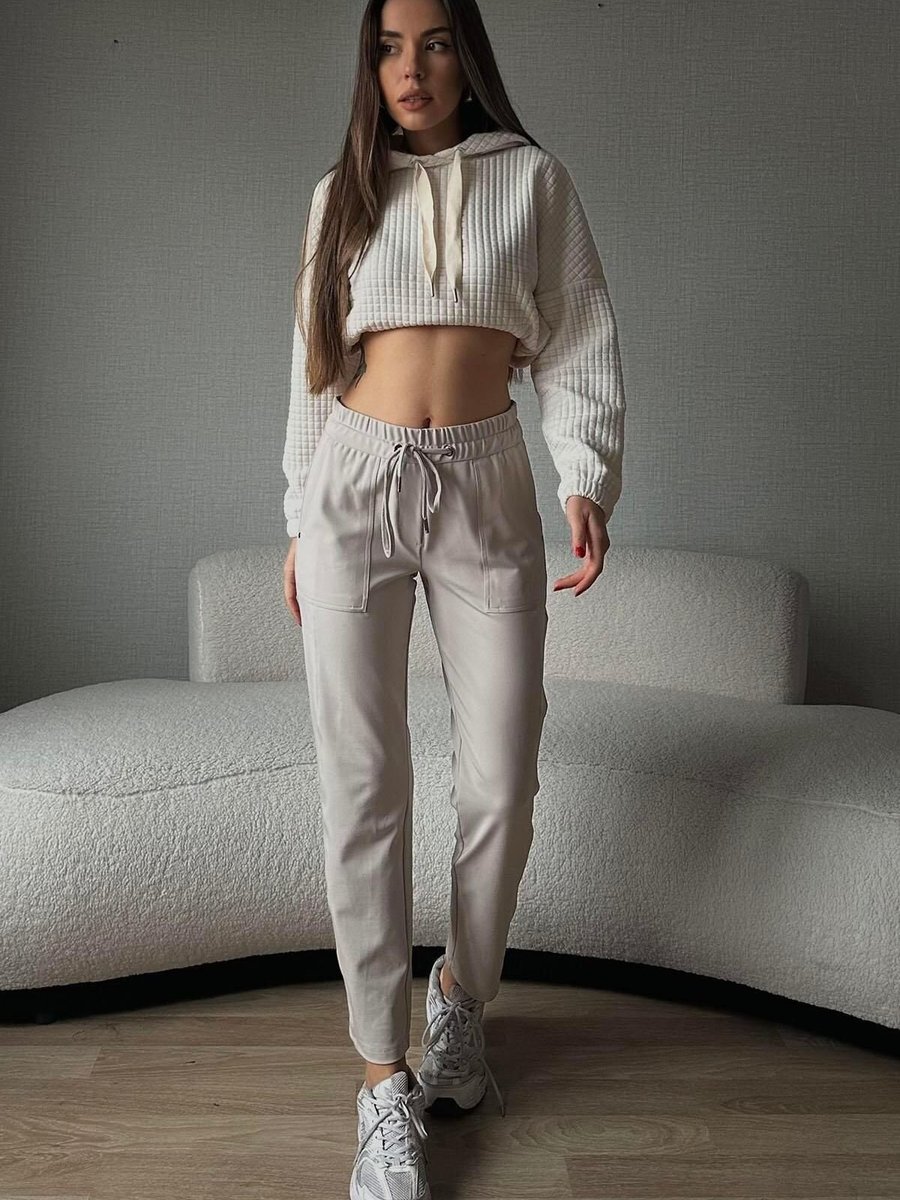 Moda cameo Taş Lastikli İhracat Eşofman Pantolon