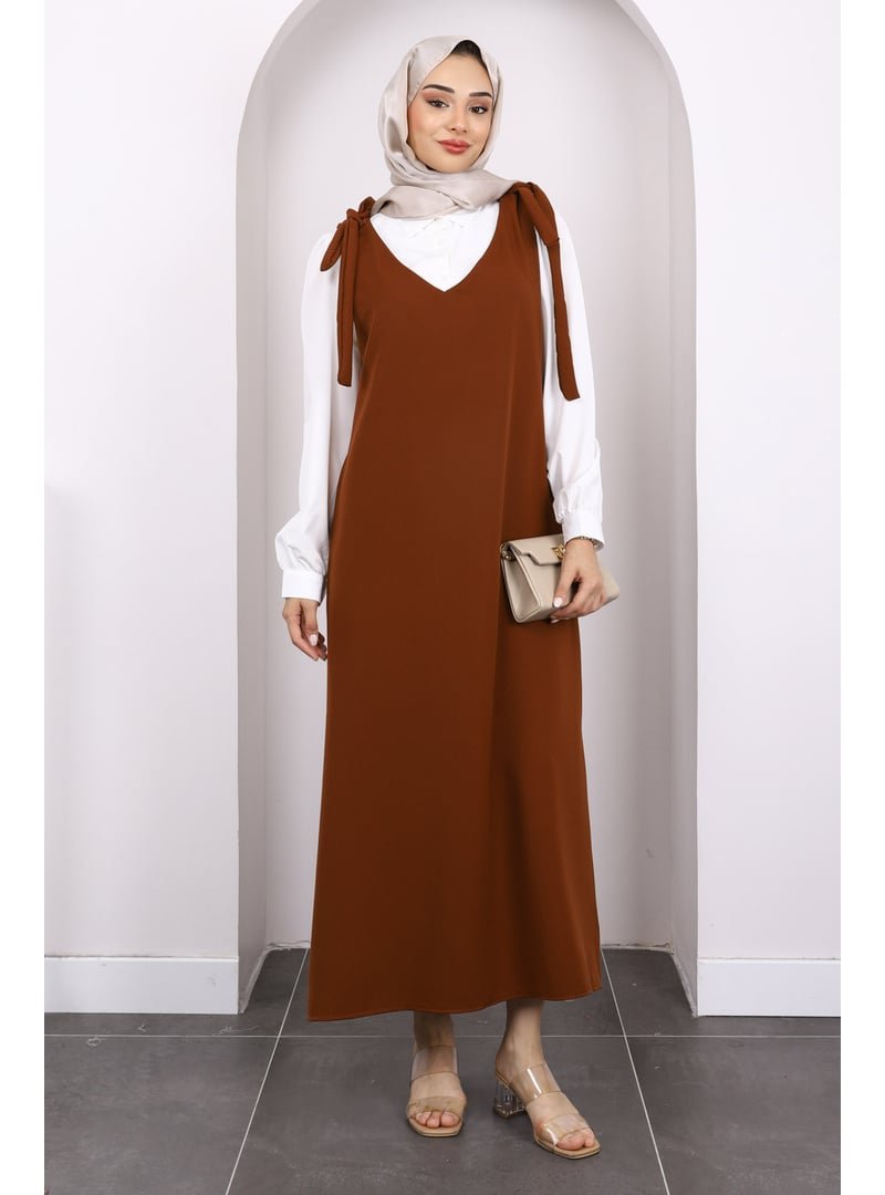 İmaj Butik Taba Omzu Bağlamalı Jile