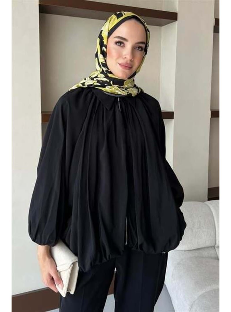 Podyumplus Siyah Modal Bomber