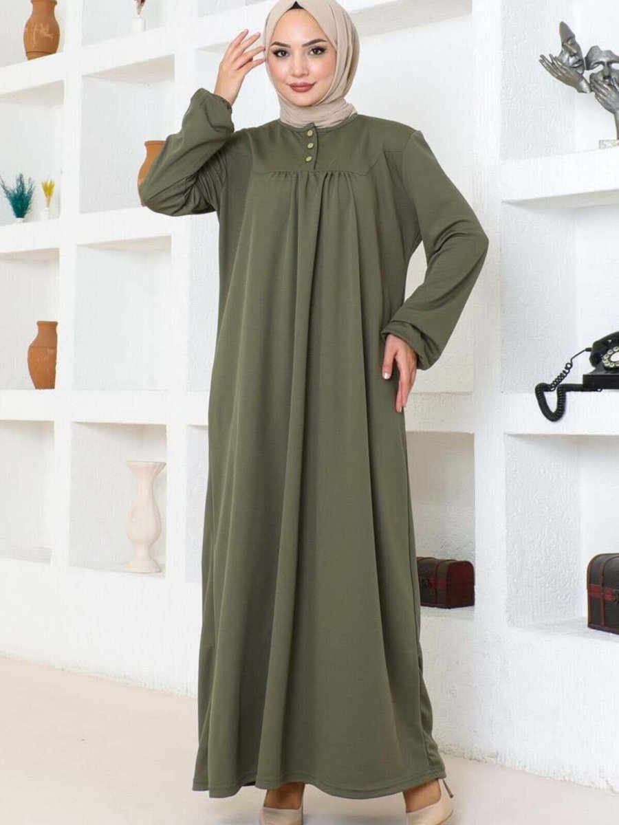 Mec Fashion Haki Robalı Spor Elbise