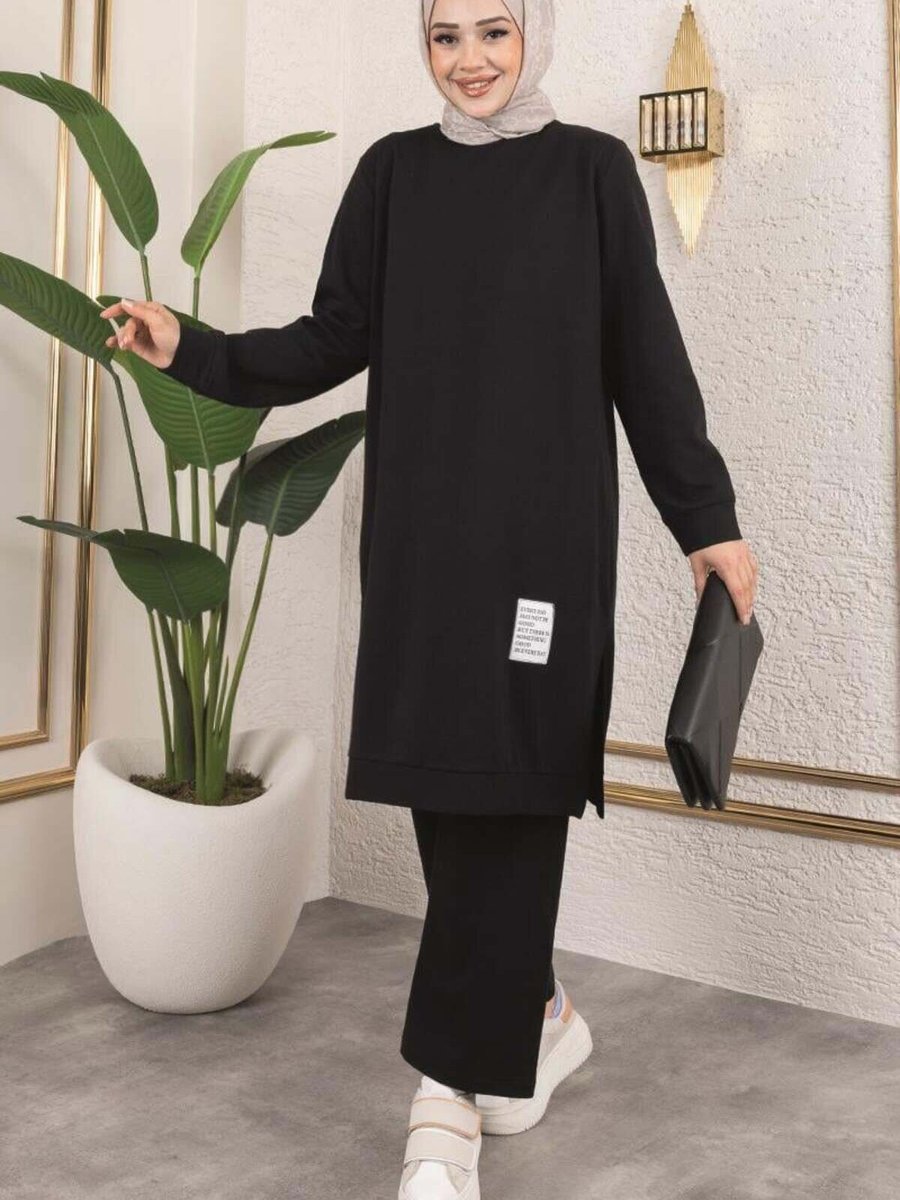 Mec Fashion Siyah Spor İkili Takım