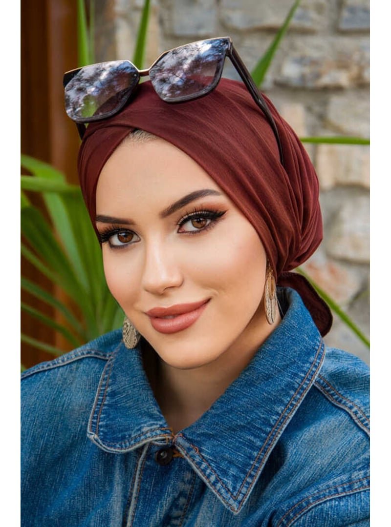 AİŞE TESETTÜR Kızıl Çapraz Havuz & Deniz Bonesi