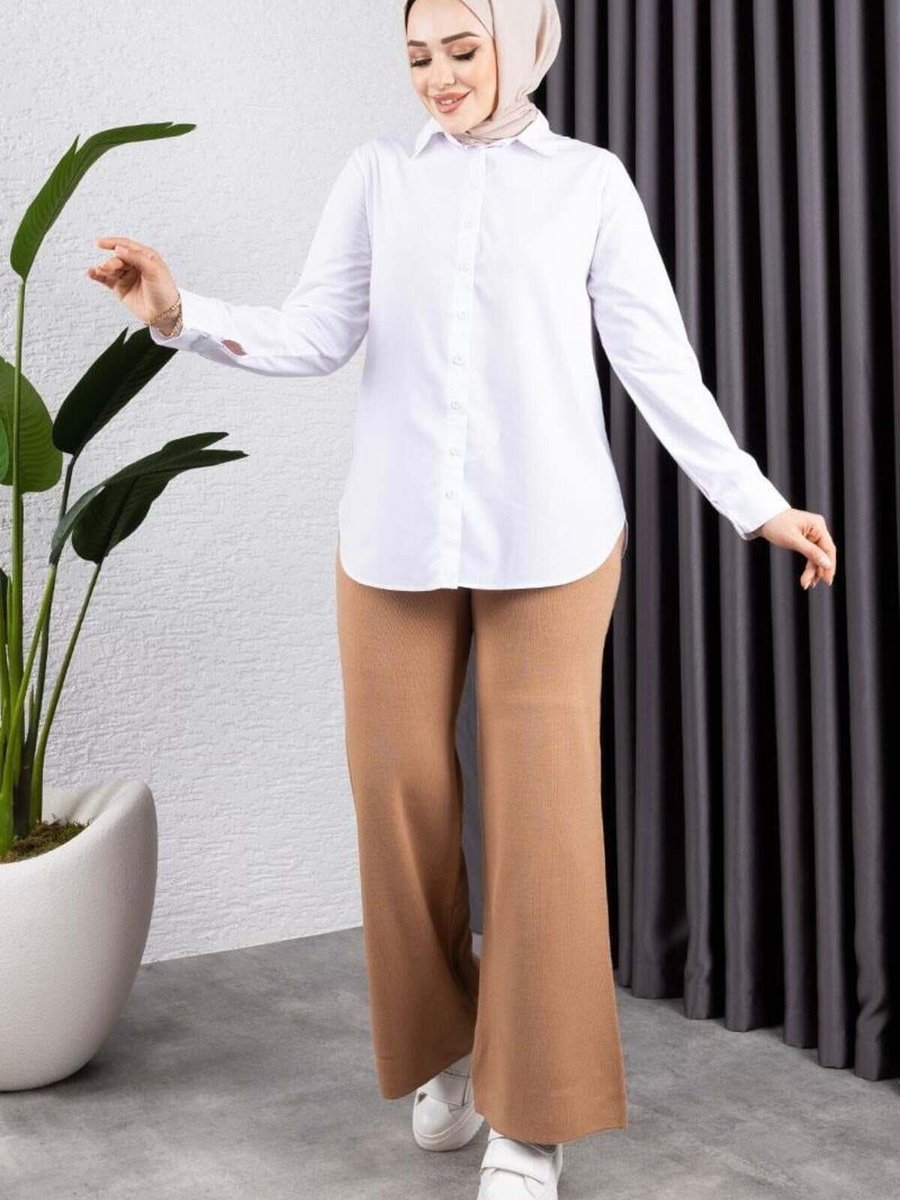 Mec Fashion Camel Triko Pantolon