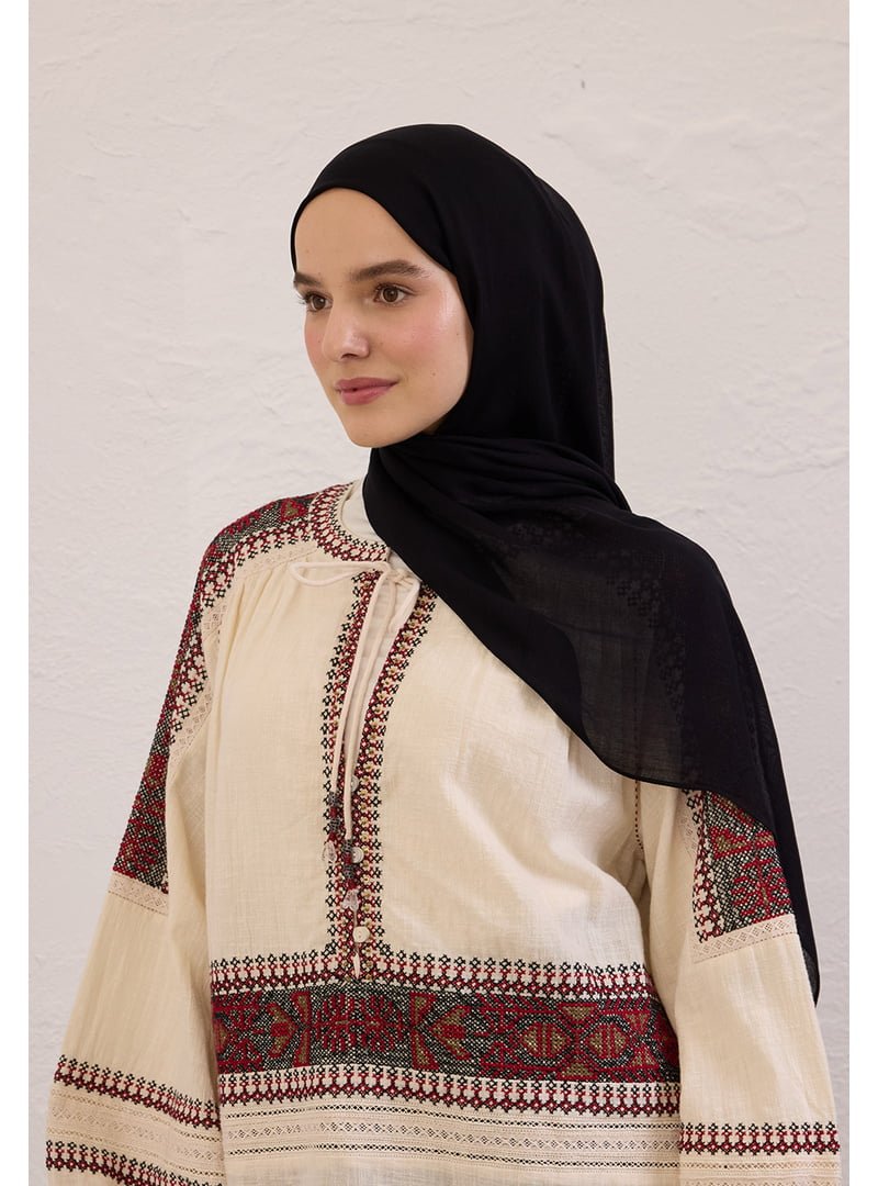 FRESHSCARFS Siyah Soft Viskon Şal