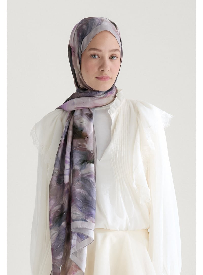 FRESHSCARFS Bej Melaına Floş Viskon Şal