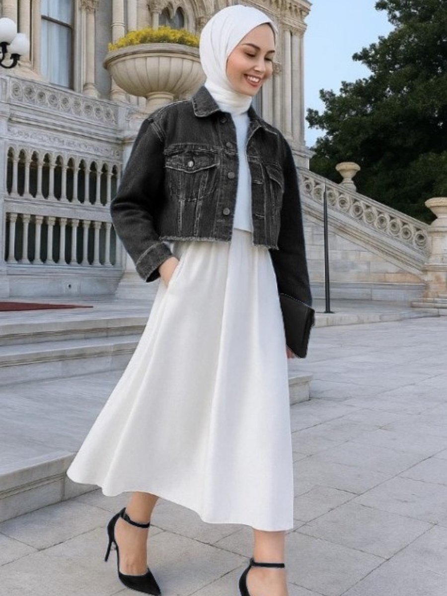 DEDEMAX Antrasit Denim Ceket