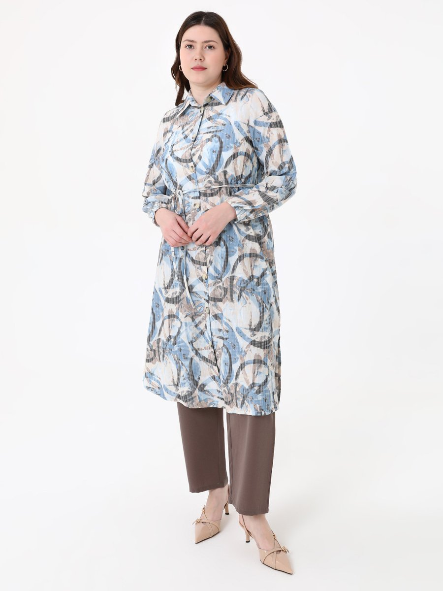 Moda Gazel Mavi Tunik