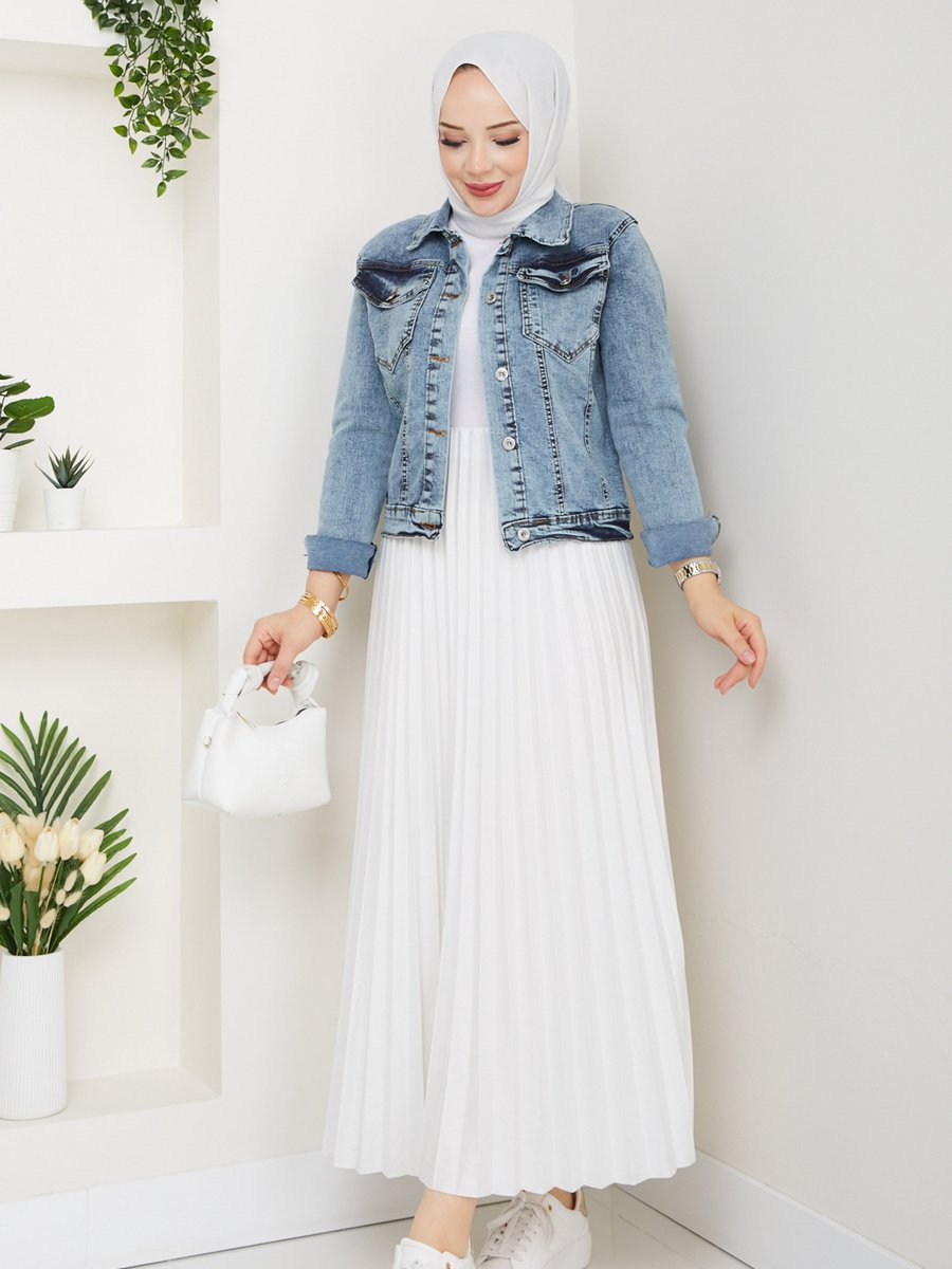 DEDEMAX Mavi Denim Ceket