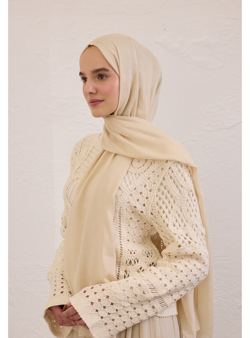 FRESHSCARFS Bej Soft Viskon Şal