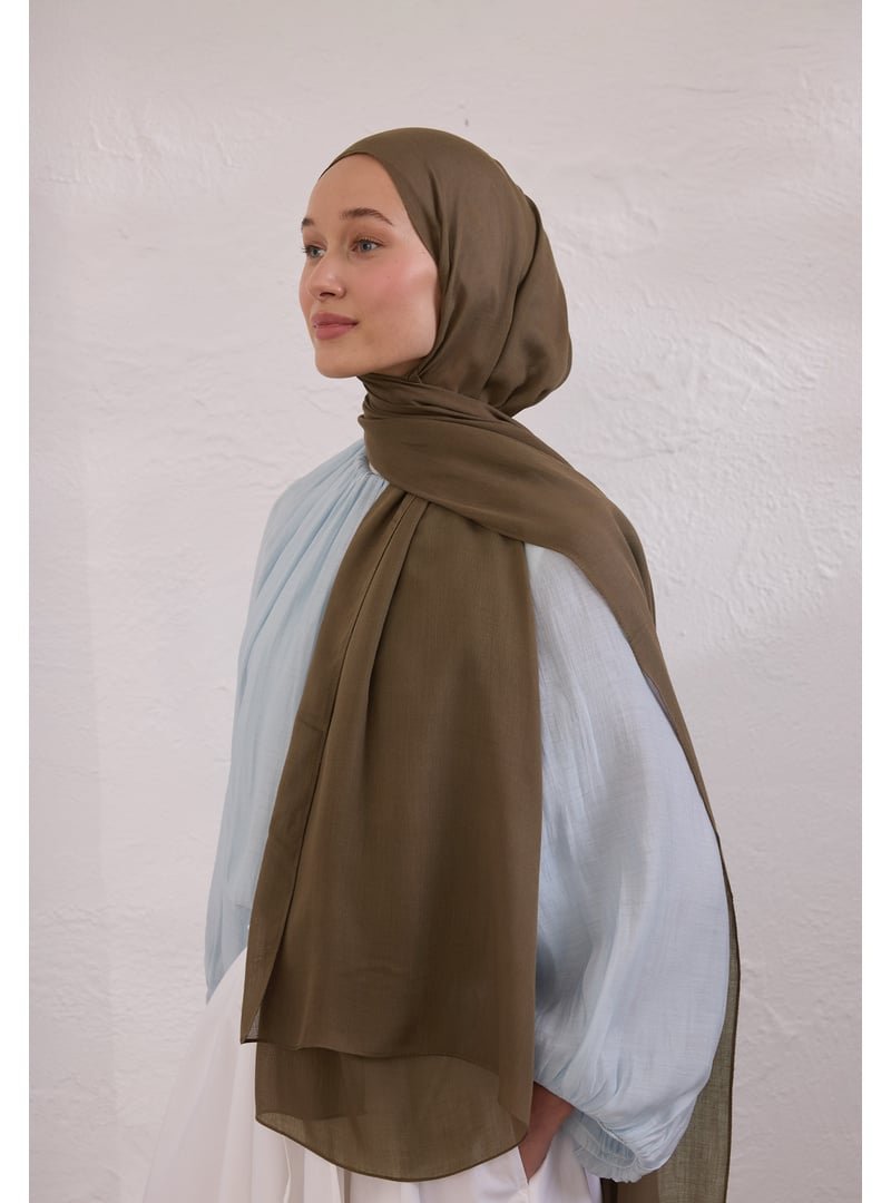 FRESHSCARFS Soft Viskon Şal Tozlu Kahve