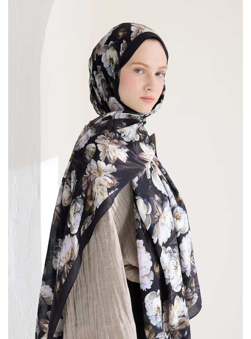 FRESHSCARFS Vizon Lotus Floş Viskon Şal