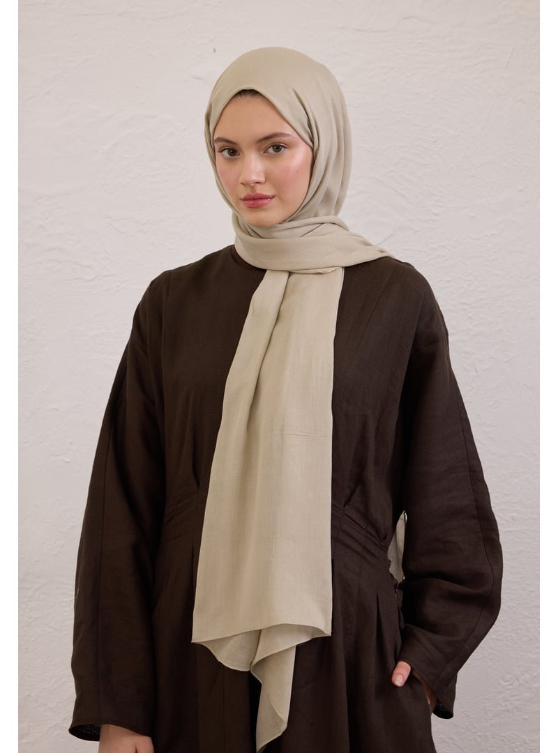 FRESHSCARFS Bej Soft Viskon Şal Naturel