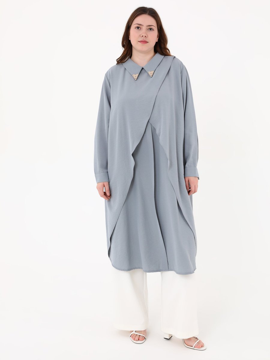 Moda Gazel Gri Tunik
