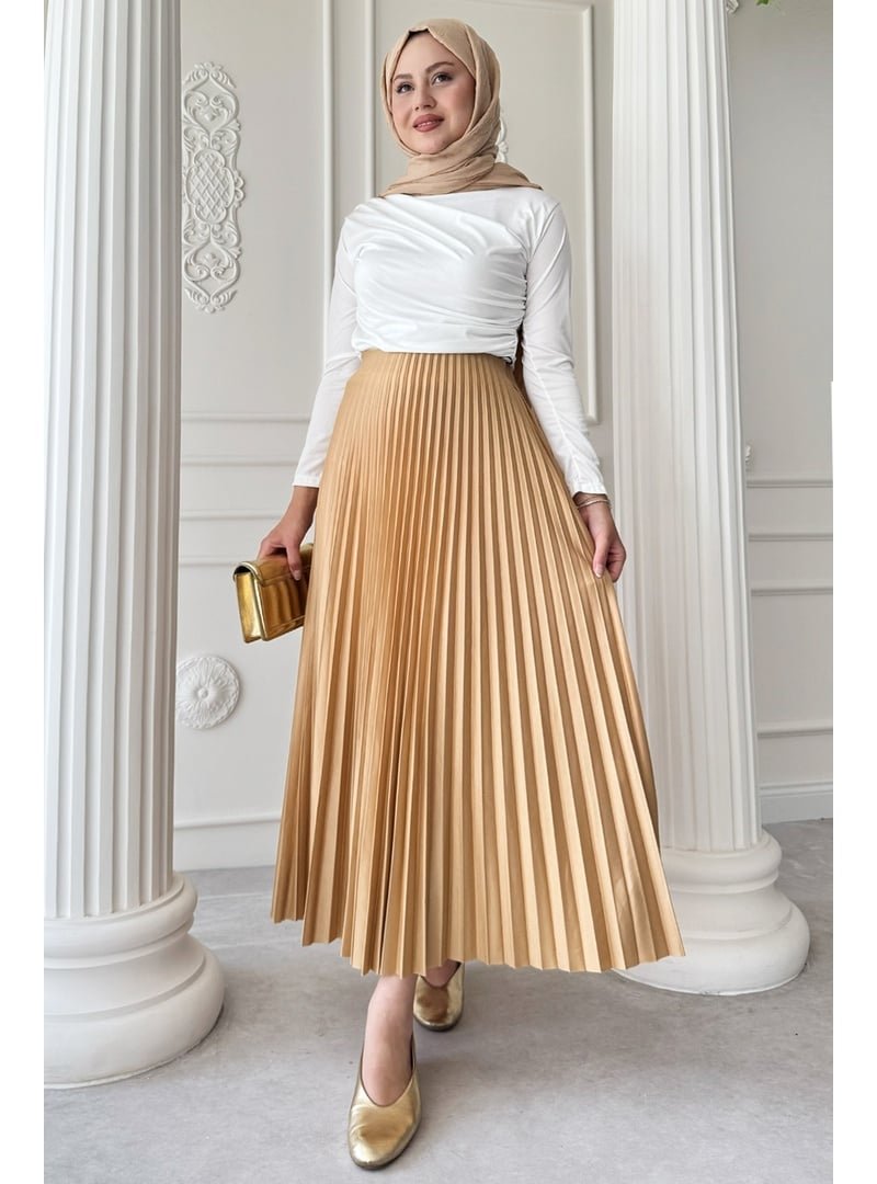 InStyle Piliseli Gold Etek