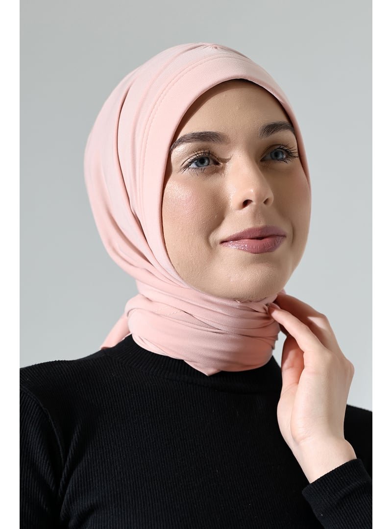 İhvanonline Üç Farklı Bağlamalı Hazır Pratik Şal Pembe