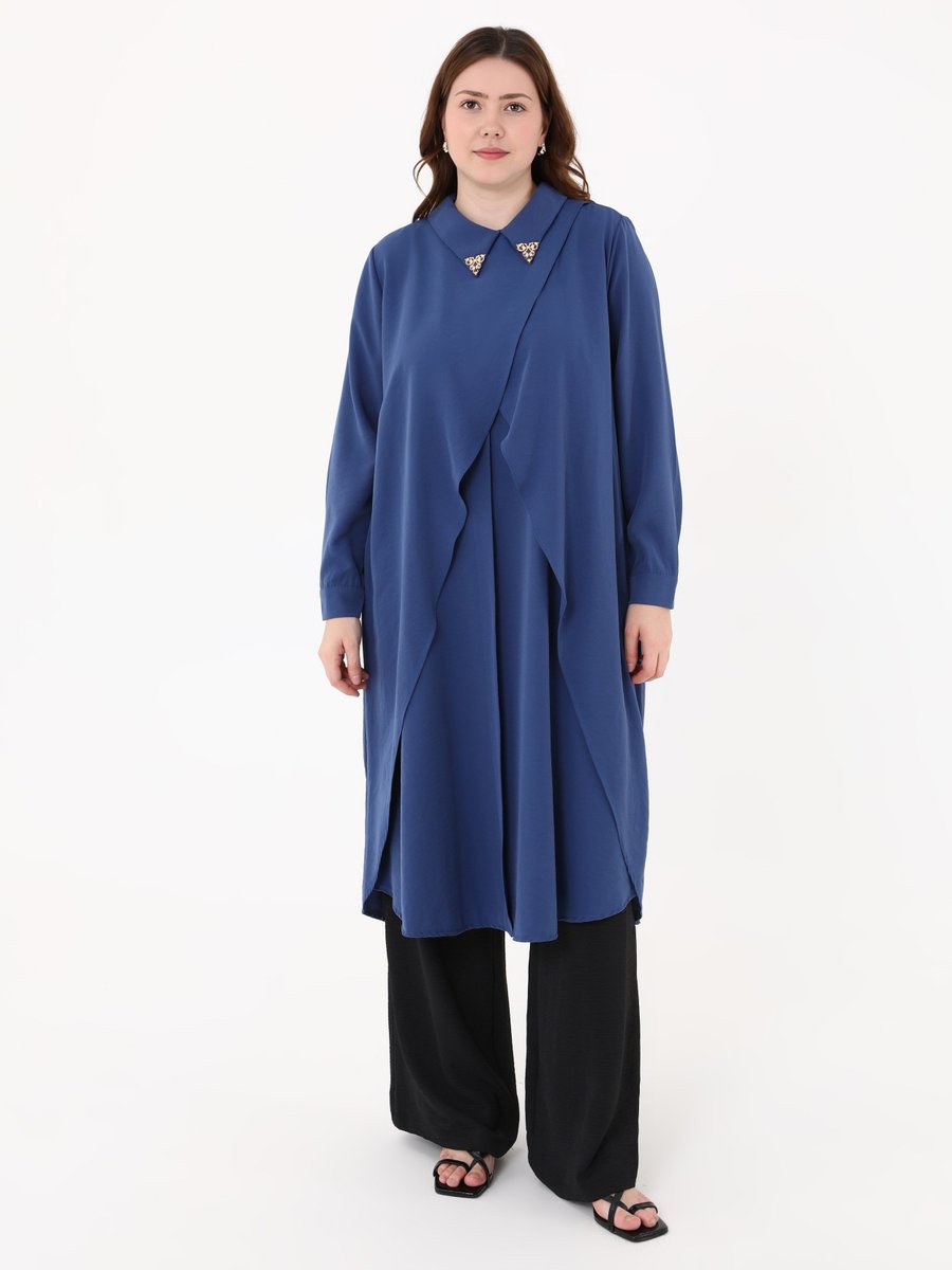 Moda Gazel Mavi Tunik