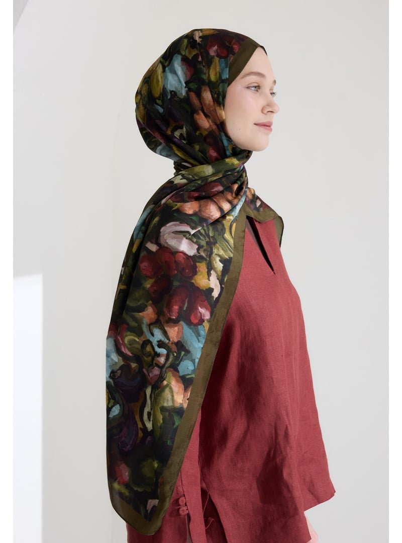 FRESHSCARFS Astra Floş Viskon Şal Orman
