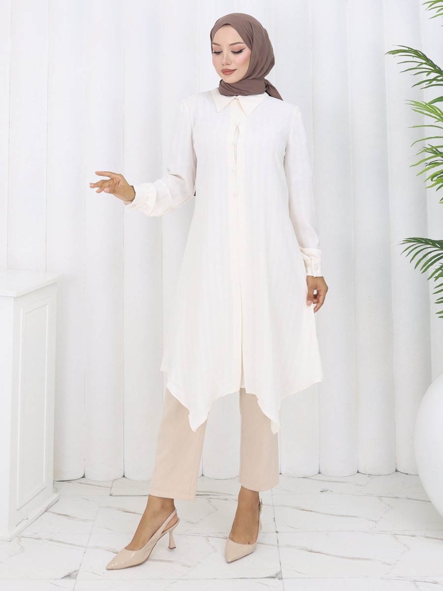 Zenane Ekru Tunik