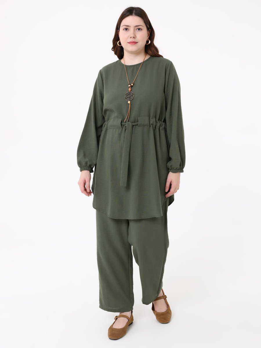 Moda Gazel Haki Takım