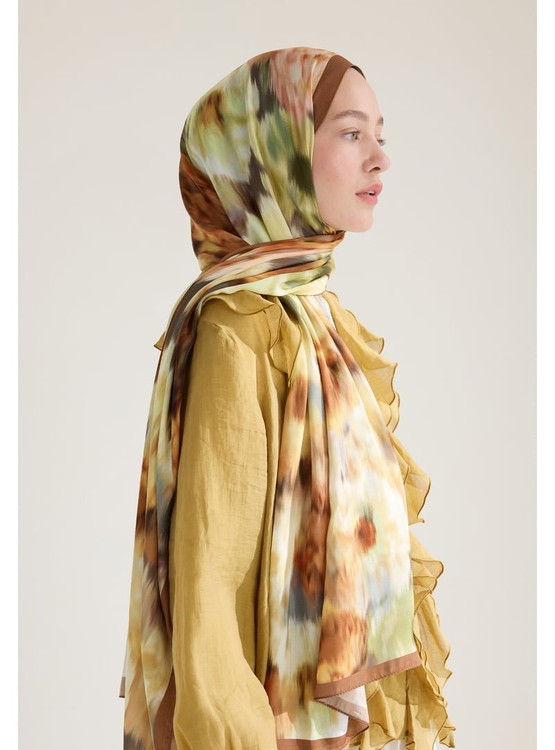 FRESHSCARFS Tarçın Sweet Peony Floş Viskon Şal