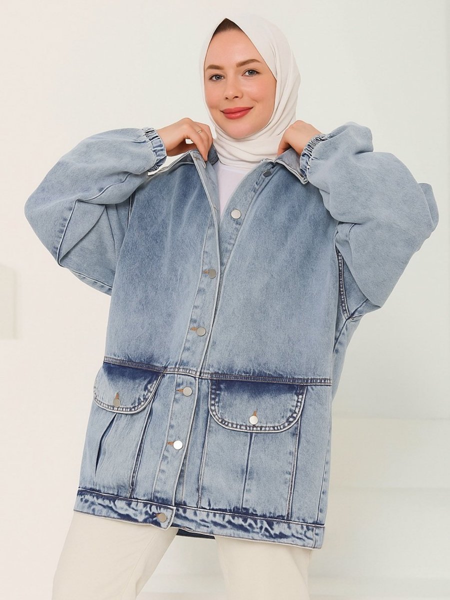 DEDEMAX Bebe Mavisi Denim Ceket