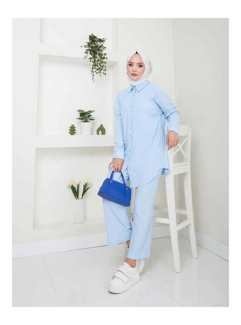 Volt Clothing Açık Mavi Pantolonlu Takım