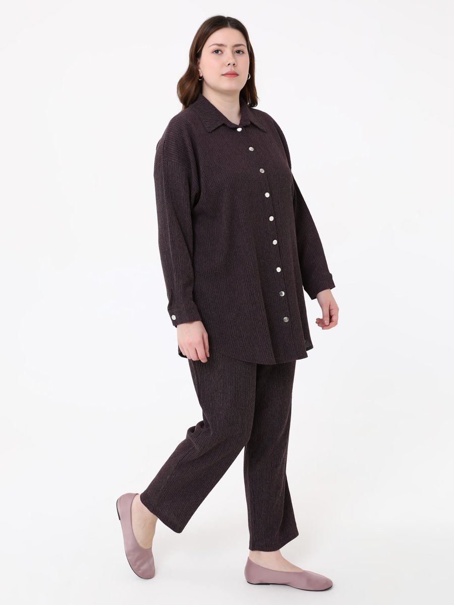 Moda Gazel Mürdüm Takım