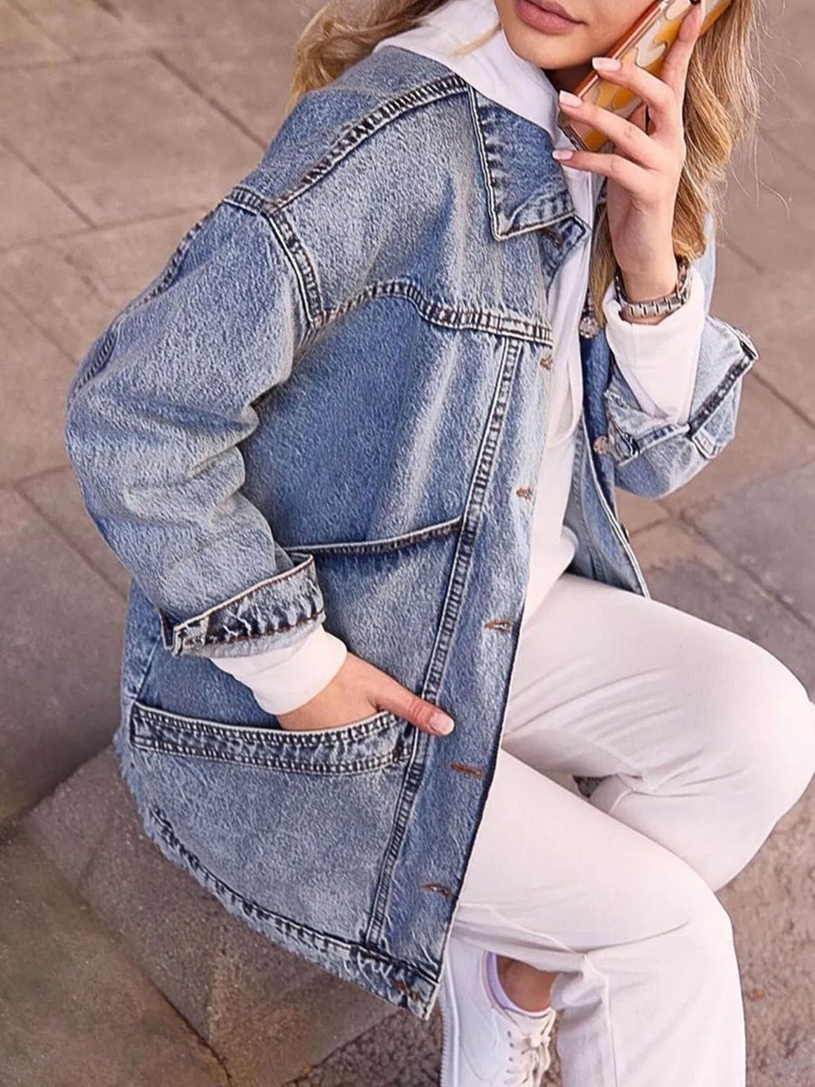 DEDEMAX Mavi Denim Ceket