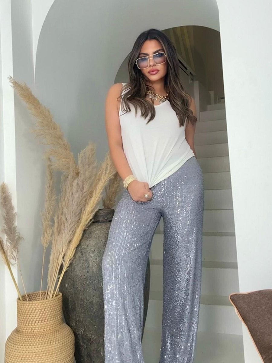 Sohotique By P Gri Payetli Bol Paça Pantolon