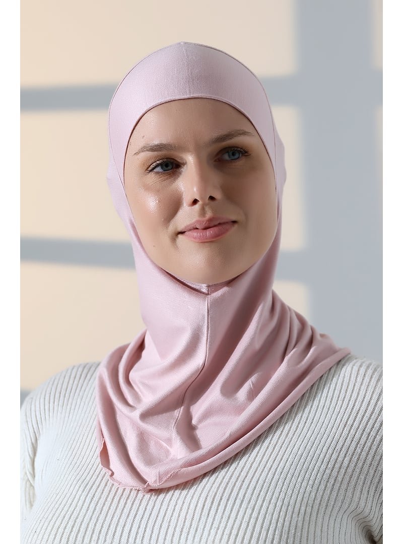 İhvanonline Pembe Pratik Boyunluklu Geçmeli Büyük Bone