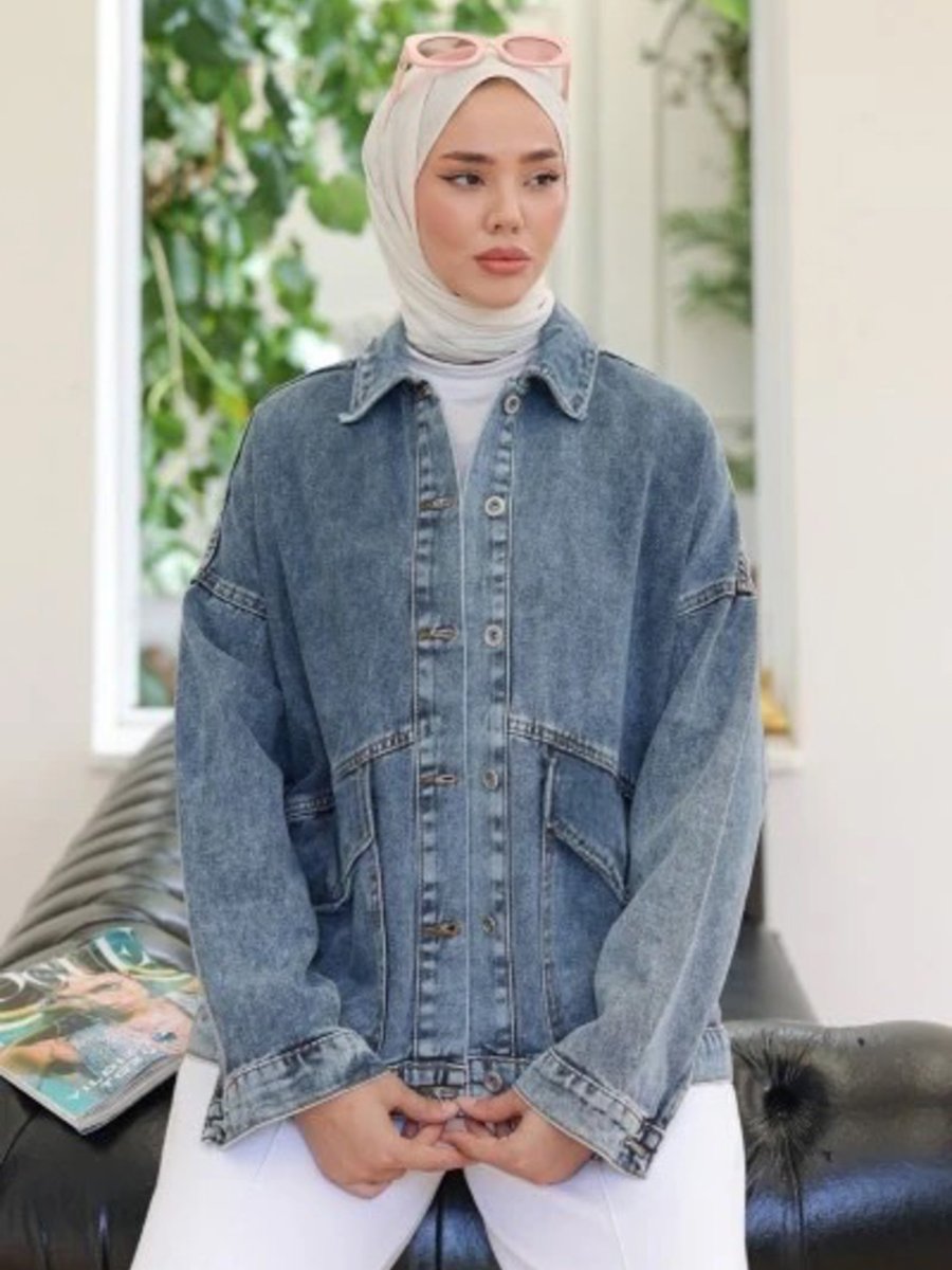 DEDEMAX Mavi Denim Ceket