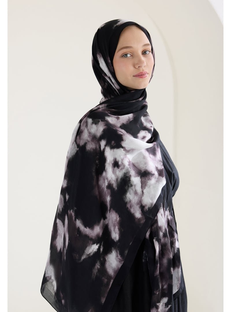 FRESHSCARFS Mor Lola Floş Viskon Şal