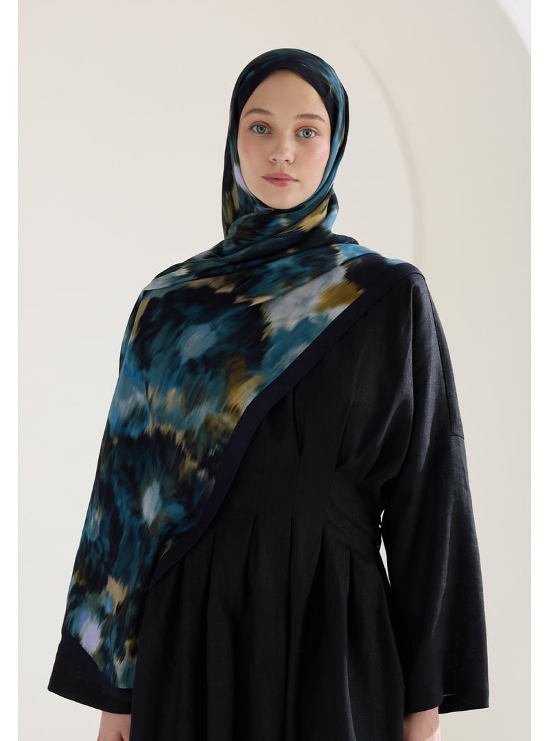 FRESHSCARFS Lacivert Sweet Peony Floş Viskon Şal